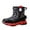 Black Boots, variant on YMUQEIGH Winter Snow Boots for Boy and Girl Outdoor Waterproof with Fur Lined(Toddler/Little Kids)
