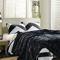 thumbnail image 3 of Chanasya Faux Fur Bed Blanket | Super Soft Fuzzy Light Weight Luxurious Cozy Warm Fluffy Plush hypoallergenic Throw Blanket for Bed Couch Chair Fall Winter Spring Living Room ( King )- Black, 3 of 3