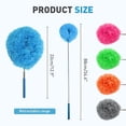 thumbnail image 6 of Ceiling Fan Cleaner Duster with Extension Pole, 2025 New Reusable Microfiber High Ceiling Fan Adjustable from 11.8 to 31.49 Inches for Cleaning Door Window Top Furniture (Blue), 6 of 10