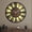 Dark Brown - Roman Numbers, variant on Large Metal Wall Clock with Voice and Light Sensor Night Light, Glow in The Dark Non-Ticking Silent Battery Operated Decorative Oversized Wall Clock for Bedroom Living Room Decor