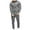 Dark Gray, variant on safuny Men's Long Sleeve Sports Zipper Tracksuits Fall Winter 2 Piece Outfits Big&Tall Jackets Lounge Sets Casual Cotton Cardigans Joggers Pants Drawstring Sweatshirts Green L