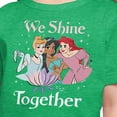 thumbnail image 3 of Disney Princess - We Shine Together - Toddler And Youth Short Sleeve Graphic T-Shirt, 3 of 5