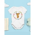 thumbnail image 3 of Baby Deer And Floral Wreath Bodysuit Infant -Image by Shutterstock,  18 Months, 3 of 4