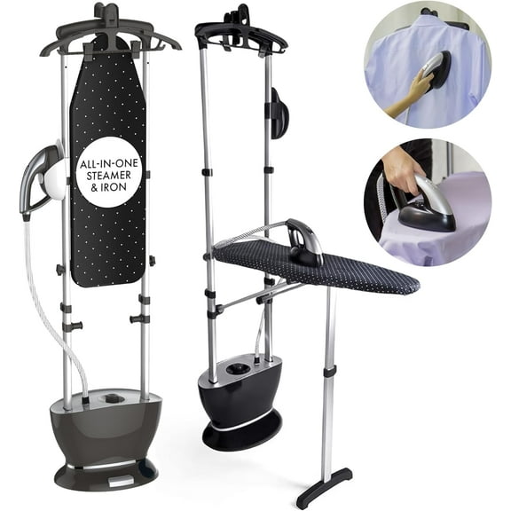 Steam & Go All-in-One Garment Steamer & Clothes Iron with Ironing Board & Hanger