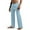 Light Blue, variant on Afuyipoi Men's Sleep Straight Leg Pants,Breathable Solid Color Elastic Waist Causal Sleepwear Lounge Pants Red S
