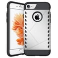 thumbnail image 1 of Nakedcellphone Case for iPhone 8 / iPhone 7, Tough Rugged Anti-Shock Cover - Matte Silver, 1 of 8