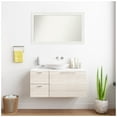 thumbnail image 4 of Amanti Art Custom Wall and Bathroom Mirror (23.5 x 39.5 in.), Vanity White Narrow Frame, 4 of 6