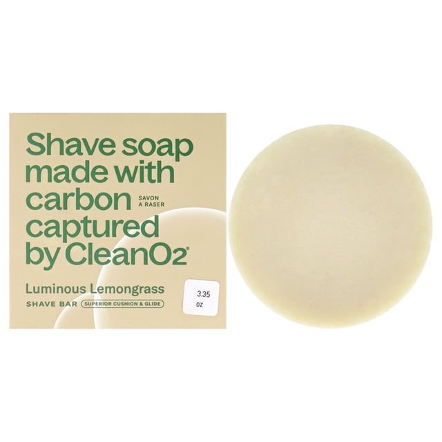 Barre à Raser - Citronnelle Lumineuse par par CleanO2 pour Hommes - Savon en Barre 3,35 oz