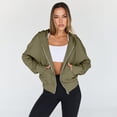 thumbnail image 4 of SUNBS Drawstring Zip Up Hoodies for Women Fall Sweatshirts Jackets Casual Comfy Tops Outfits Clothes with Pocket, 4 of 6