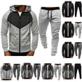 thumbnail image 5 of guisaled Sweatsuits for Men 2 Piece Hoodie Jogging Tracksuit Set Casual Athletic Long Sleeve Full Zip Workout Outfit Pullover Suit Set, 5 of 6