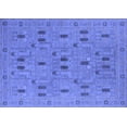 thumbnail image 1 of Ahgly Company Machine Washable Indoor Rectangle Oriental Blue Industrial Area Rugs, 2' x 3', 1 of 4