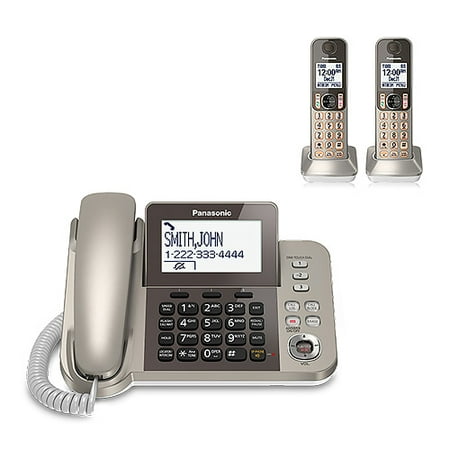 Panasonic KX-TGF352N DECT 6.0 Corded/Cordless Phone System with Caller ID & Answering System (2 Handsets)