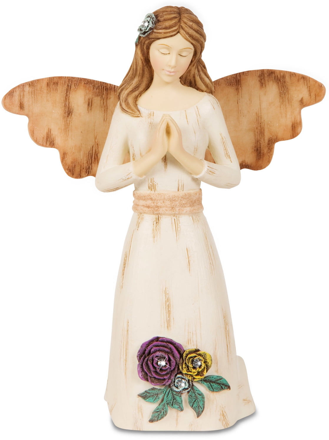 Pavilion "Lord hear my prayer" Praying Floral Angel Figurine 5.5
