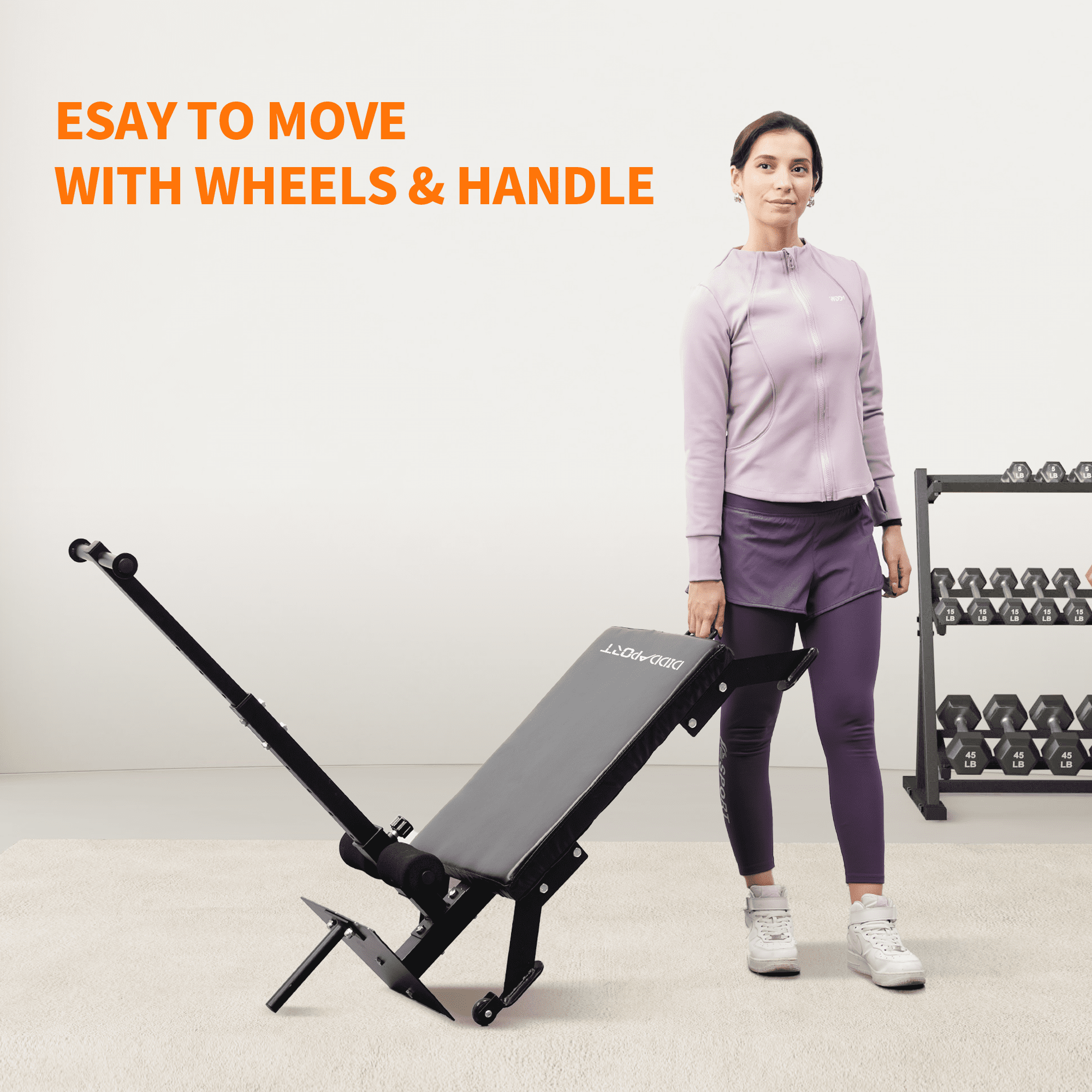 Cofiyard Nordic Curl Machine, Adjustable Hamstring Curl Bench, Glute Machine with Bands and Wheels, 450 lbs Heavy Duty Steel with Thick Foam Pad