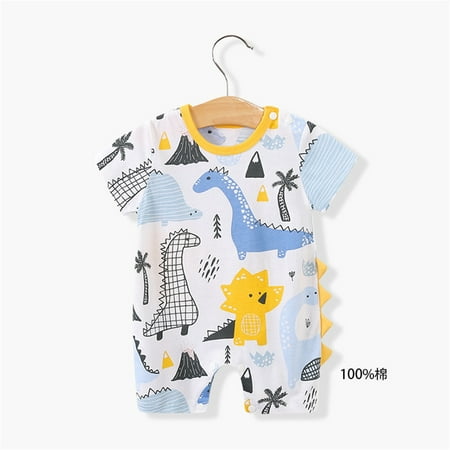 

NIUREDLTD Baby Children Girls Print Summer Short Sleeve Romper Jumpsuit Clothes