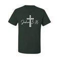thumbnail image 2 of Wild Bobby John 3:16 Cross Inspirational/Christian Men Graphic Tee, Forest Green, Large, 2 of 5