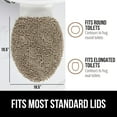thumbnail image 6 of GORILLA GRIP Toilet Lid Cover, Machine Washable Chenille Bathroom Seat Covers, 19.5x18.5, Beige, 6 of 10