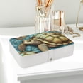 thumbnail image 6 of Turtle Earring Organizer Holder Jewelry Stand, PU Leather with Removable Compartment, Portable, 6 of 6