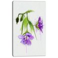 thumbnail image 2 of Beautiful Blue Flowers with Stem - Large Floral Canvas Artwork, 2 of 3