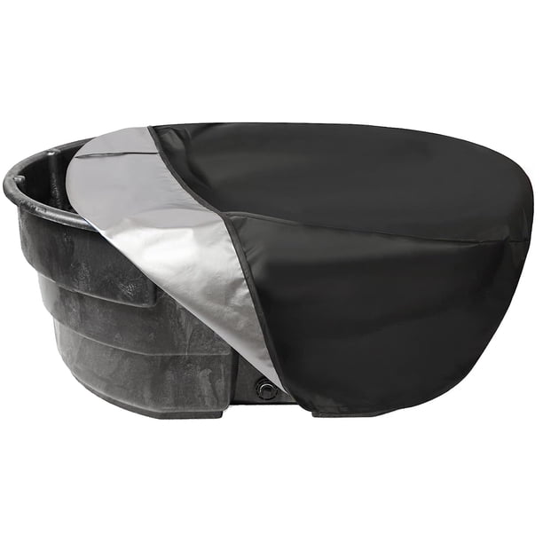 Cubierta para tanque de almacenamiento ovalado de 100 galones Cubierta para baño de hielo para terapia con agua helada Cubierta para agua fría Tanque de almacenamiento ovalado de 100