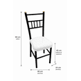 thumbnail image 2 of Silla Para Comedor Moderna De Metal Tubular Reforzada Resistente, 2 of 9