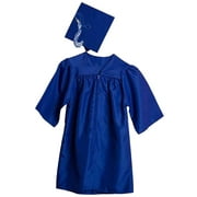 XZNGL Graduation Cap Graduation Gown Kindergarten Graduation Gown Cap Tassel Shiny Robe Gown,Charm
