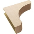 thumbnail image 6 of 9"W x 36"D x 36"H Thin Legacy Rough Cedar Woodgrain TimberThane Corbel, Primed Tan, 6 of 6