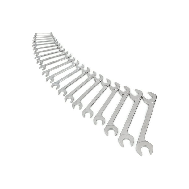 TEKTON Angle Head Open End Wrench Set 22 Piece 6 32 mm