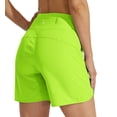 thumbnail image 2 of Pantalones cortos para correr Willit Athletic para mujer, verde fluorescente, XS, 2 of 6