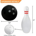 thumbnail image 3 of Giant Inflatable Bowling Set for Kids & Adults, One 14 inches Ball with Six 22 Inches Pins, 3 of 6