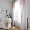 thumbnail image 4 of 1X One Curtain Leaves Sheer Curtain Tulle Window Treatment Voile Drape Valance 1 Panel Fabric Curtain, 4 of 4