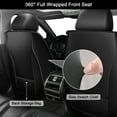 thumbnail image 6 of AOMSAZTO Seat Covers Full Set Fit For Kia Forte 2010-2024 Waterproof Car Seat Covers 5 Seats Leather Front and Rear Seat Covers（Black）, 6 of 7
