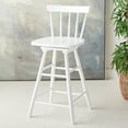 thumbnail image 4 of SAFAVIEH Tage Modern Style Swivel Counter Stool, White (17.3 in. W x 17.1 in. D x 37.8 in. H), 4 of 11