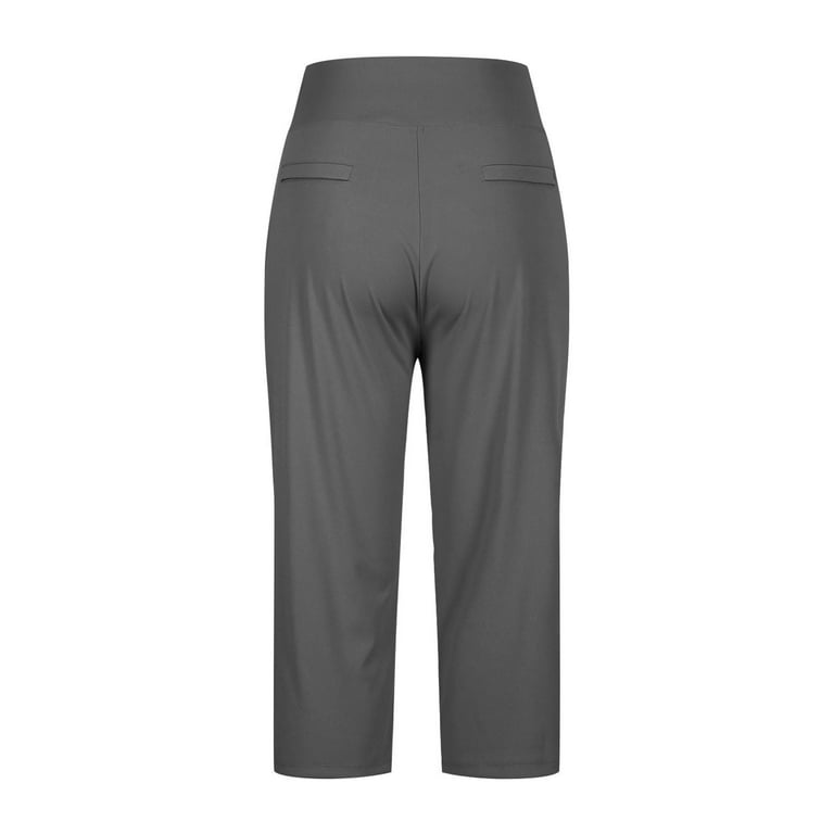 HEILAU Dressy Capri Pants for Women High Waisted Work Casual