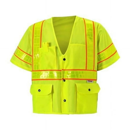 

Class 3 Zipper Front Oralite High-Viz Vest Lime - 4XL