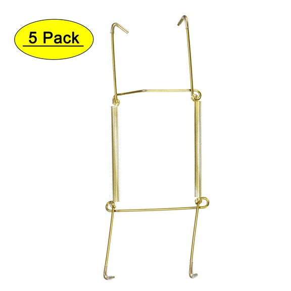 Uxcell 8 Pcs U Type Plate Hanger Zinc Plated Invisible Wall Decorative Hooks with Tip Protectors 7.09"