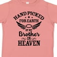 thumbnail image 4 of Inktastic Handpicked for Earth by My Brother in Heaven Angel Wings Boys or Girls Toddler T-Shirt, 4 of 5