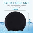thumbnail image 2 of Large Swimming Cap, Suitable for Men and Women, Specially Designed Swimming Cap, Suitable for Very Long and Thick Curly Hair and Braids, Keep Hair Dry, 2 of 6