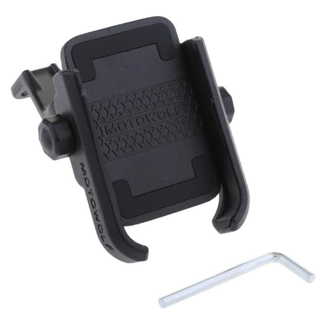 Soporte De Montaje De Espejo De Motocicleta Para Teléfono 4-6,6 Pulgadas Negro DYNWAVEMX Soporte para teléfono de motocicleta