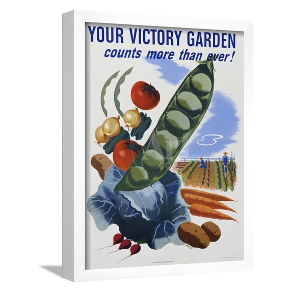 Your Victory Garden Poster, Botanical World Culture Framed Art Print Wall Art Sold by Art.Com