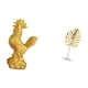 thumbnail image 5 of Escultura de pollo, decoración para el hogar, figura de gallo, figura decorativa, estatua de resina de animal, escultura de hoja, estatua de hoja de m, 5 of 8