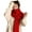 Red, variant on Women Scarf Knitted Solid Color Plain Thickened Soft Keep Warm Comfortable Autumn Winter Adults Long Scarf Shawl for Outdoor