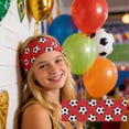 thumbnail image 6 of QuanTara Unisex Soccer Sports Headband, 8.66x3.15 Inch Adjustable Nylon Sweatband for Women & Men, Multiple Colors, Game Day, Workout, Running, Football Fan Accessory, 6 of 6
