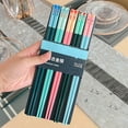 thumbnail image 3 of Hariumiu Chopsticks Set 5 Pairs Reusable Plastic Chopsticks Bpa-free Dishwasher-safe Non-slip Fiberglass Chinese Japanese Chopstick Gift Set Fiberglass, 3 of 8