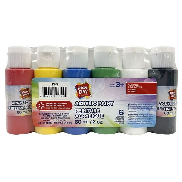 Play Day Peinture Acrylique Lavable Durable