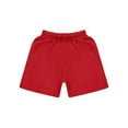 thumbnail image 3 of LiiYii Kids Basketball Mesh Shorts Boys Athletic Performance Booty Shorts Drawstring Boyshorts Red M, 3 of 5