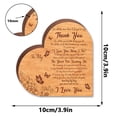 thumbnail image 3 of Thank You Gifts for Mom From Daughter Son To My Mom Love You Wooden Heart Sign Tabletop Decoration for Home Birthday Mothers Day Valentines Day Gifts for Mother, 3 of 9