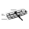 thumbnail image 6 of KFFKFF Hitch Cargo Carrier,60" x 20" x 6", 500 lbs Load-Bearing Hitch Cargo Holder with Cargo Net & Weatherproof Cargo Bag, Collapsible Hitch Mount Cargo Holder, 6 of 9