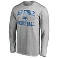 thumbnail image 2 of Men's Heathered Gray Air Force Falcons In Bounds Long Sleeve T-Shirt, 2 of 3