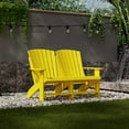 thumbnail image 2 of Wildridge Heritage Double Adirondack, Lemon Yellow - All-Weather Recycled Plastic Furniture for Patio, Deck, Lawn, 2 of 4